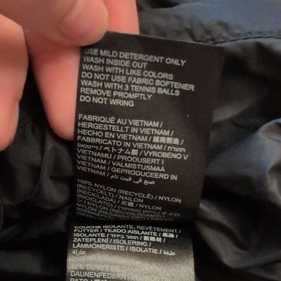 NWT Prana Timber Trail Jacket Black Puffer Removable Hood Down Size S - Picture 8 of 10